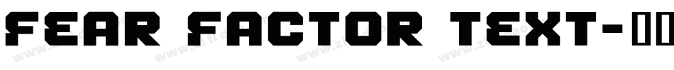 Fear Factor Text字体转换